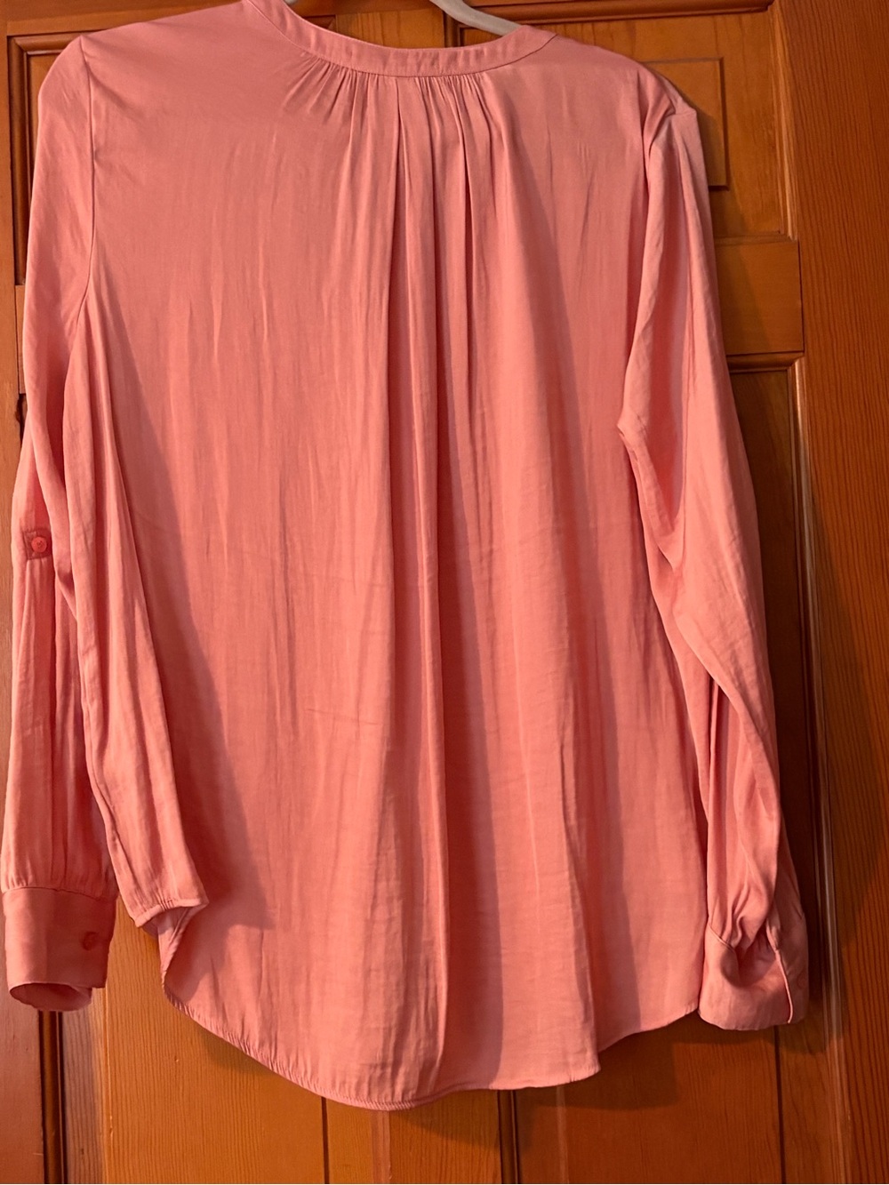 Simply Vera Vera Wang Soft Pink V-Neck Blouse - Picture 2 of 7